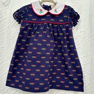 TBBC (The Beaufort Bonnet Company) Navy Blue Floral Kids Dress